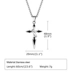 PENDRA Cross Circle Pendant Necklace