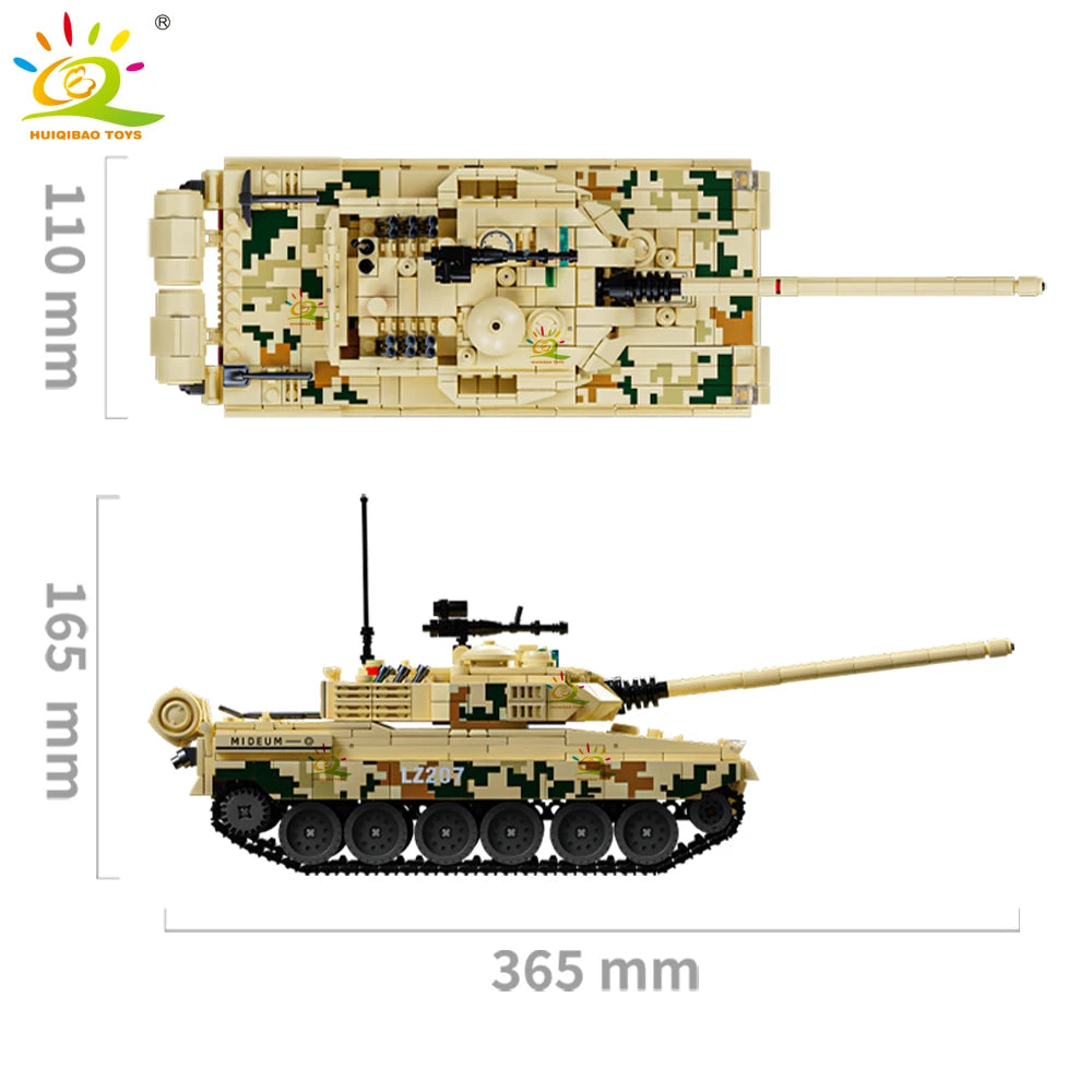 PENDRA Military Tank Army Building Set