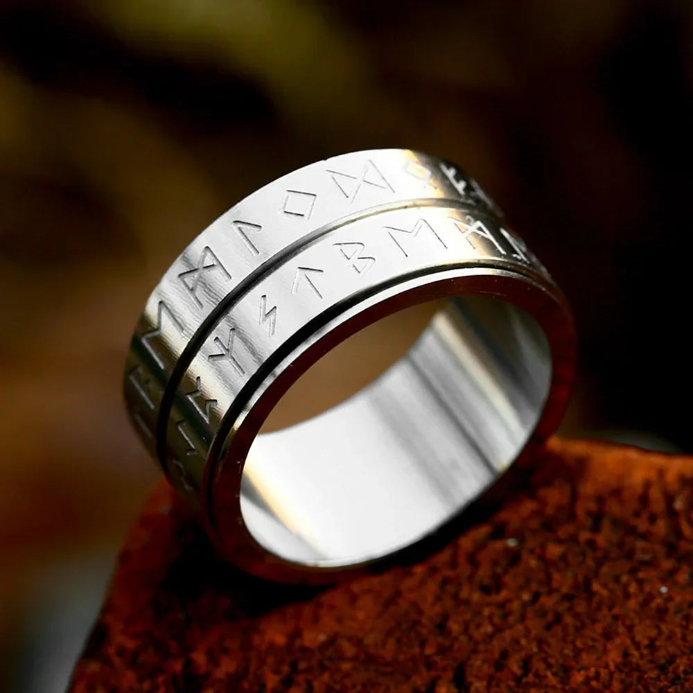 PENDRA Runeduo Simple Double Viking Rune Ring