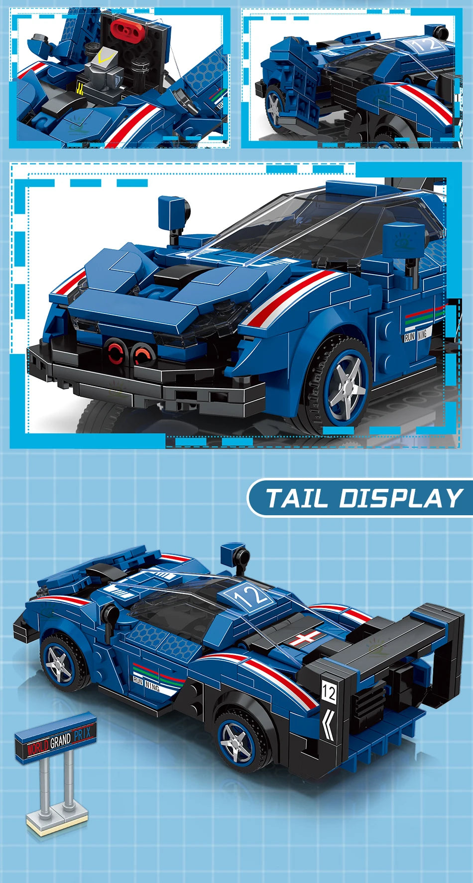 PENDRA Transfrom Racing Robot Building Set