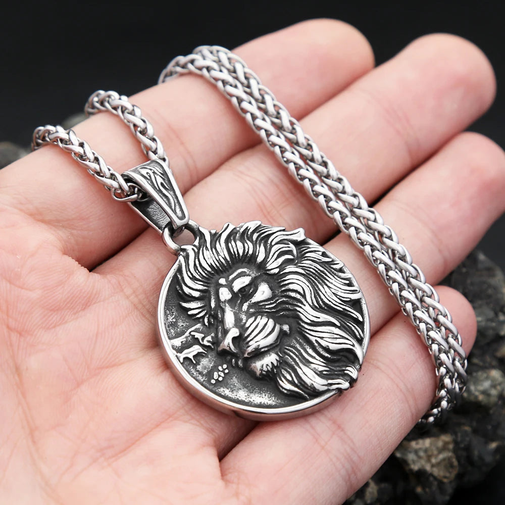 PENDRA Lioncrest Nordic Viking Lion Pendant