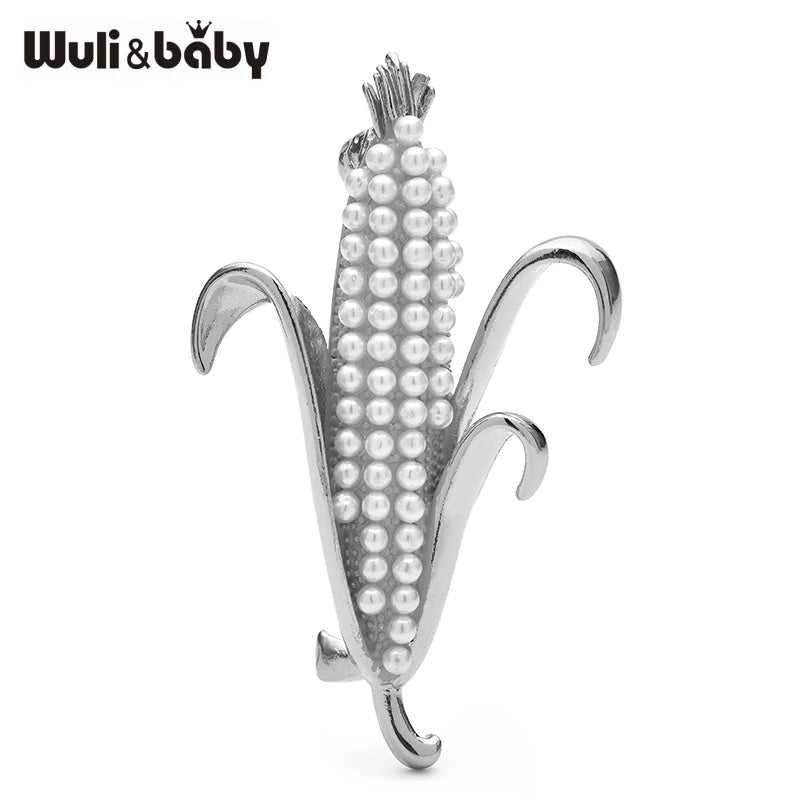 PENDRA Cornelia 3-Color Pearl Corn Brooch