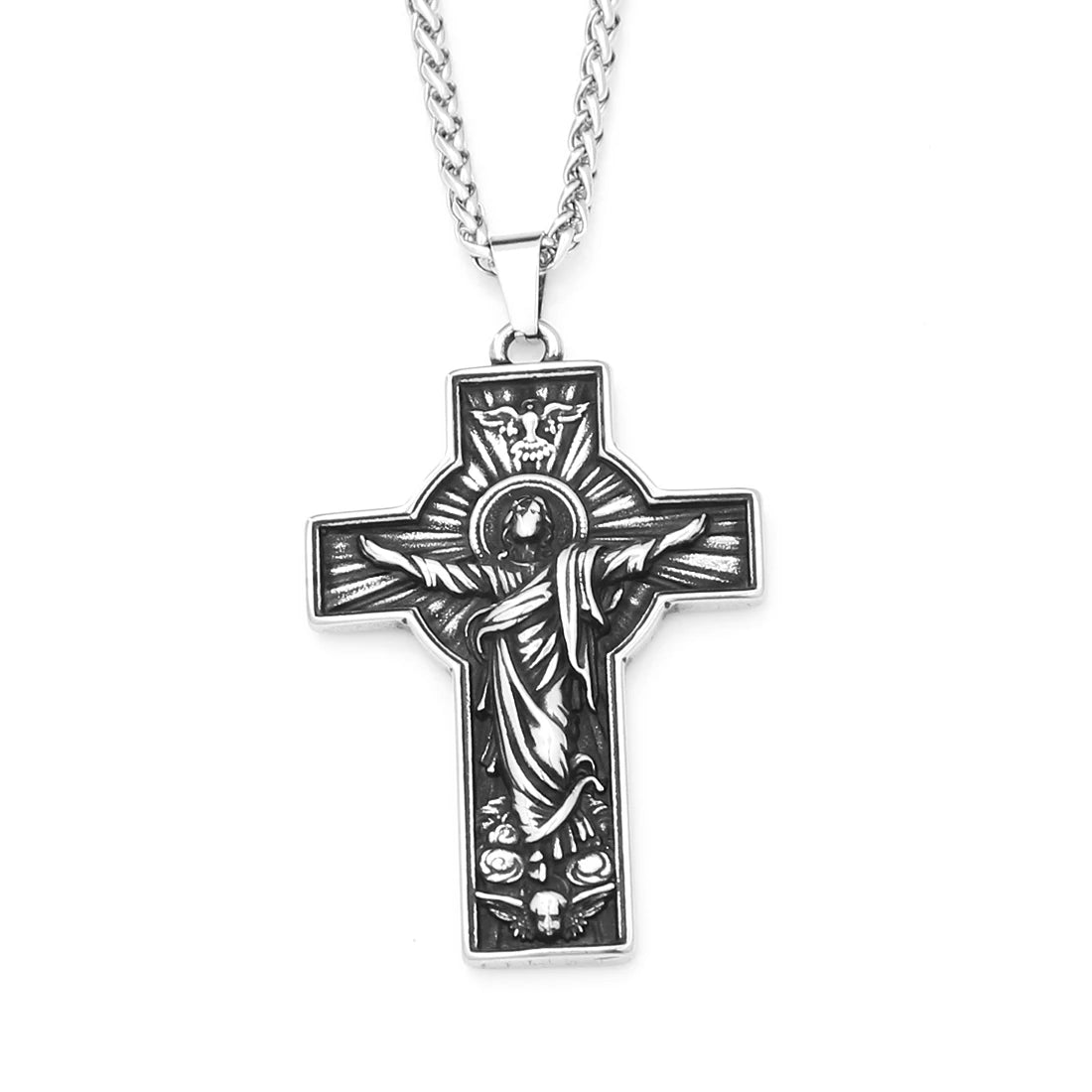 PENDRA Jesuscross 316L Stainless Steel Cross Pendant