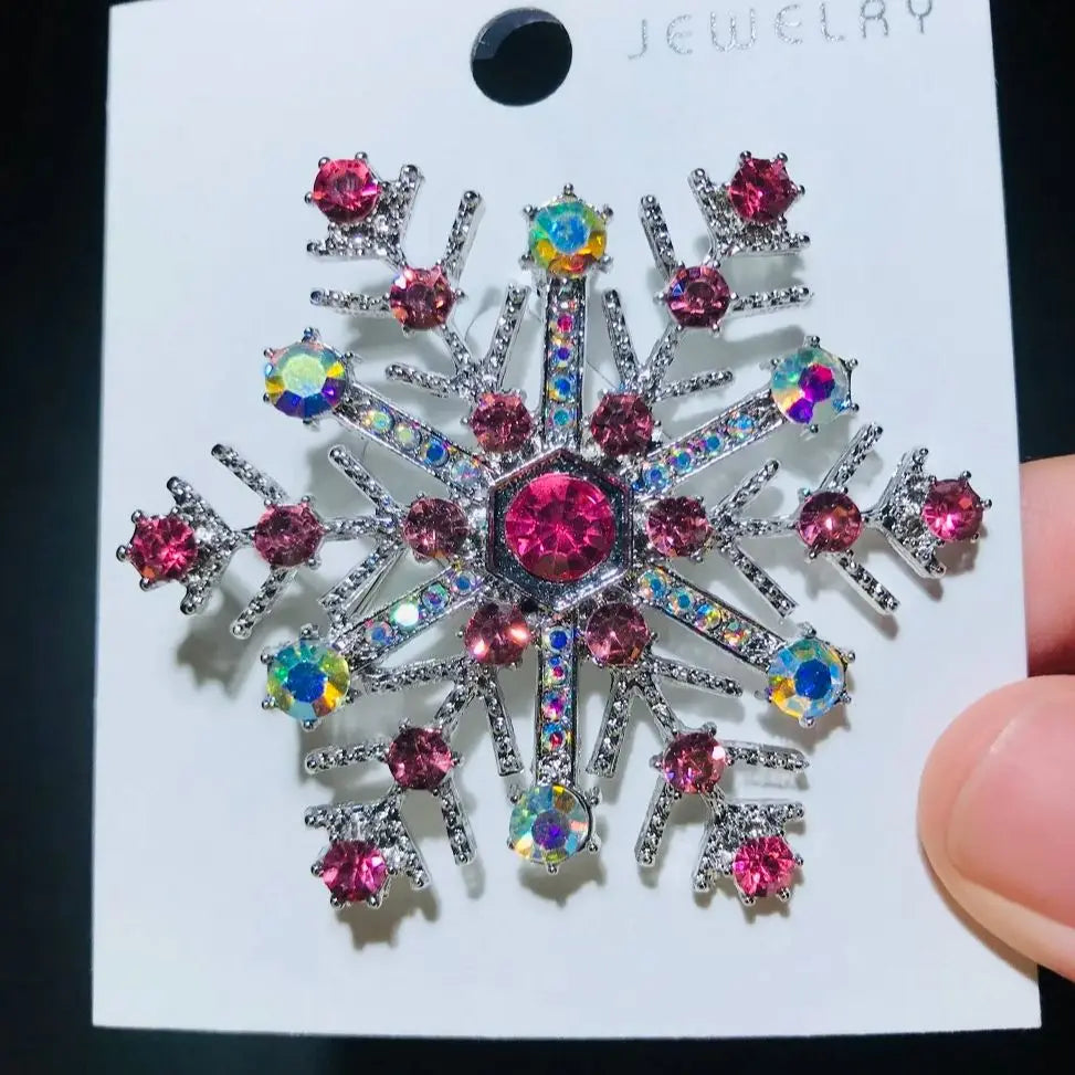 PENDRA Snowelle Blue Snowflake Brooch