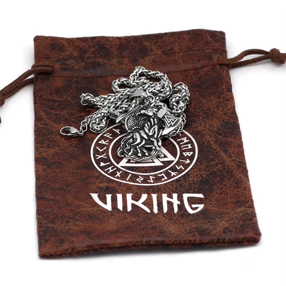 PENDRA Vikings Norse Leather Necklace
