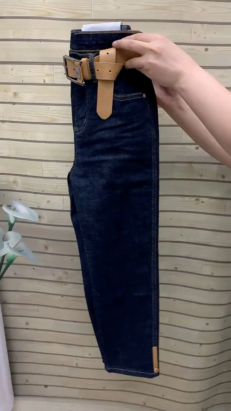 PENDRA Flannel Drape High Waist Wide Leg Pants