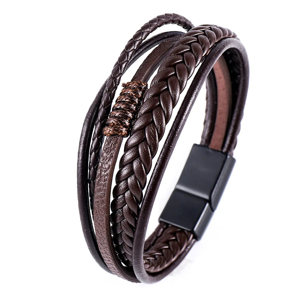 PENDRA Aevmire Braided Leather Bracelet