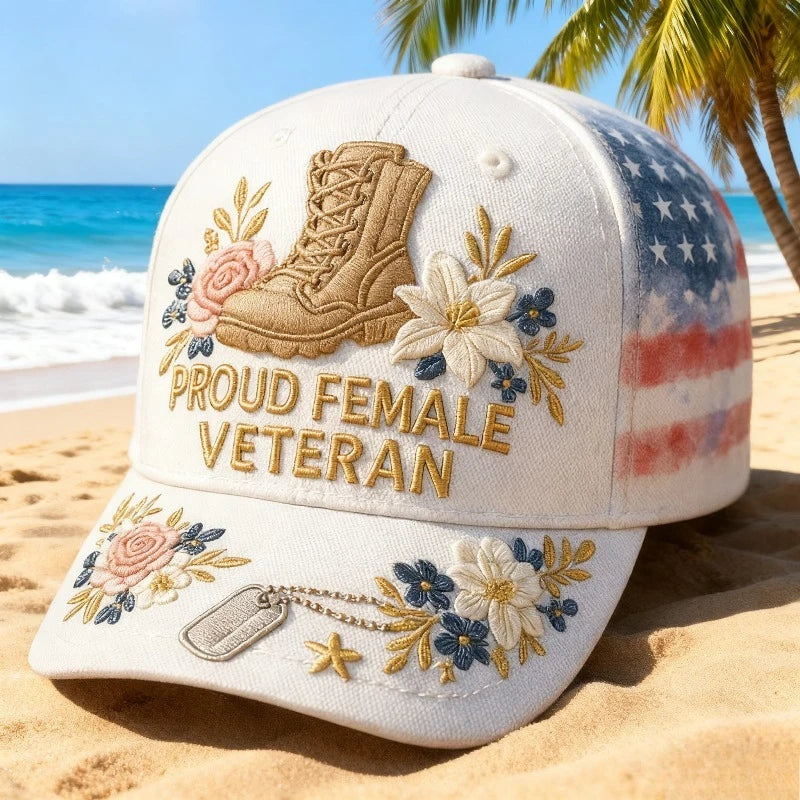 PENDRA Female Veterans Floral Hat