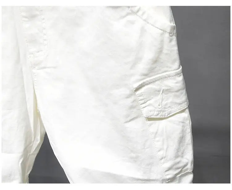 Korean Washed Luxury Men's Slim Jeans Designer Denim Short Pants for Summer Boyfriend Stretch Straight White Cargo Cotton Shorts