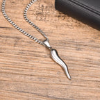 PENDRA Horn Cornicello Charm Pendant Necklace