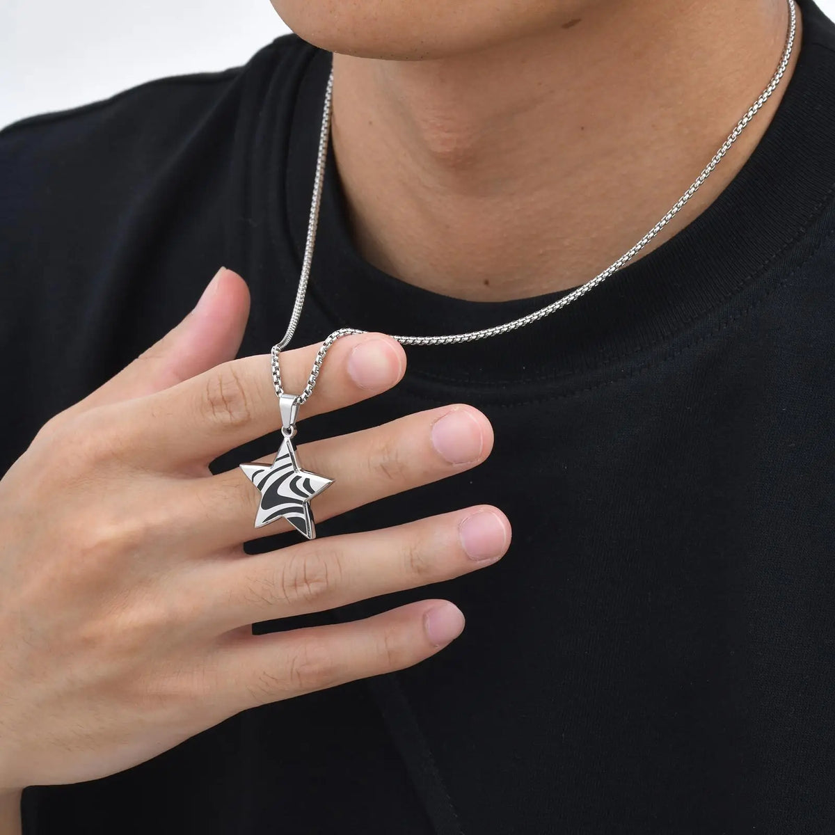 PENDRA Triangle Square Pendant Necklace