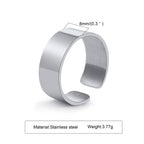 PENDRA Bend High Polished Steel Ring