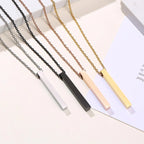 PENDRA Rectangle Bar Pendant Necklace