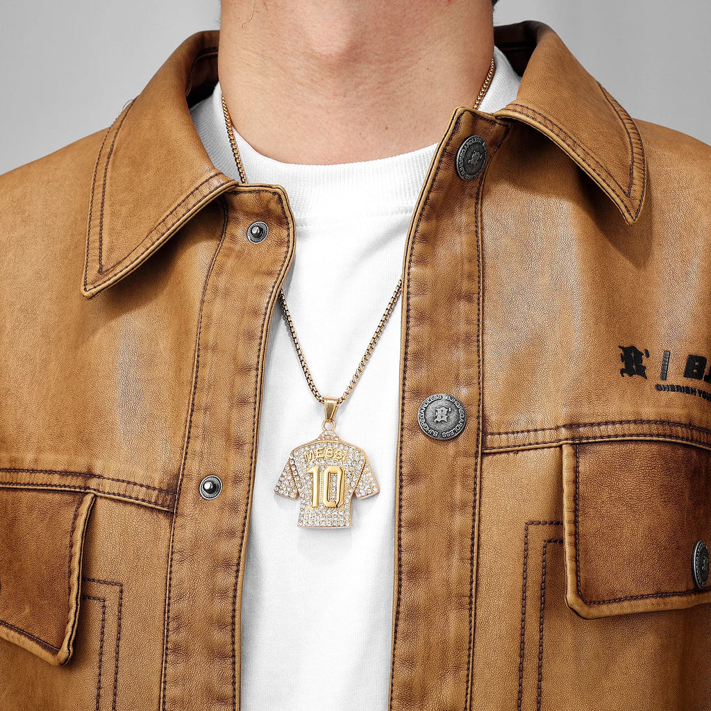 PENDRA Football Jersey Mbapp Steel Necklace