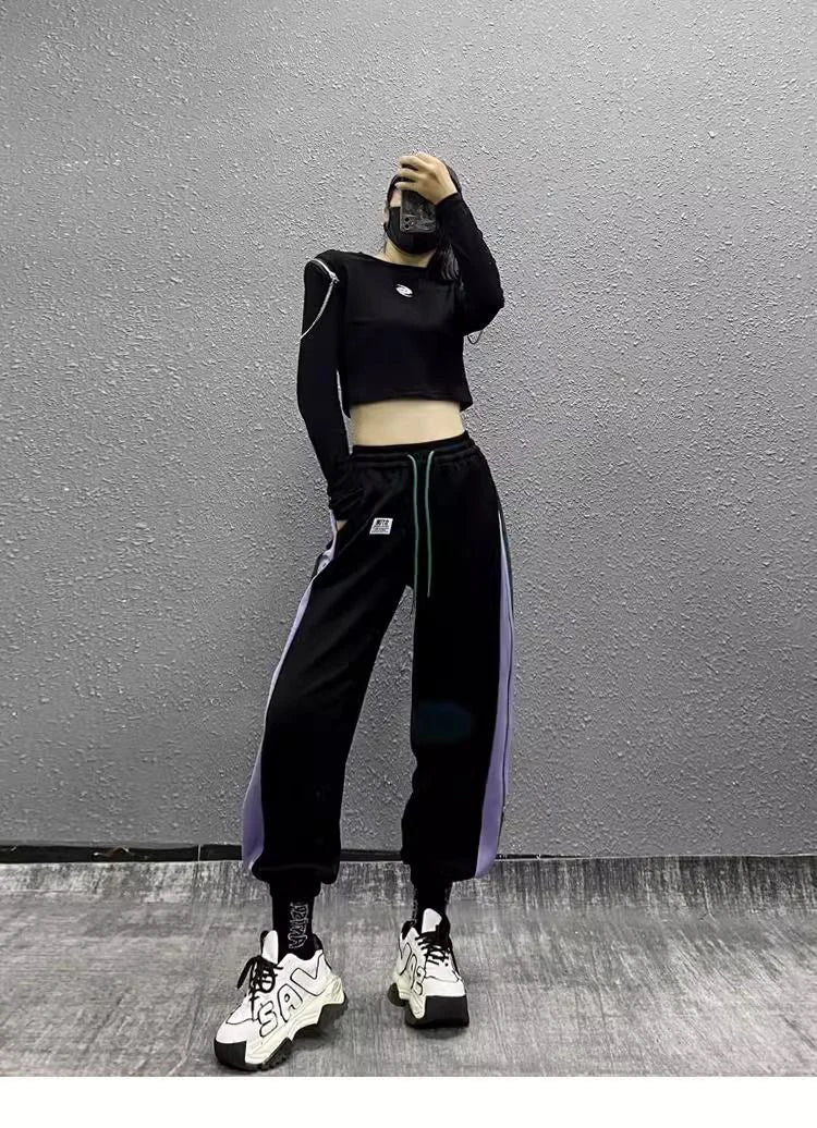 PENDRA Side Color Blocked Pants