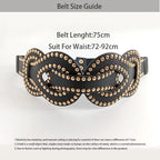 PENDRA Bellalia Black Gothic Wide Corset Belt