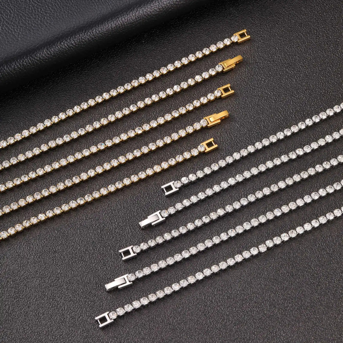 PENDRA Zircon Tennis Chain Necklace