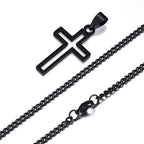 PENDRA Cross Hollow Pendant Necklace