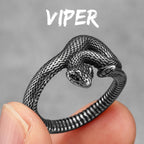 Animal Snake Cobra Series Stainless Steel Men Rings Punk Trendy for Women Fashion Jewelry Halloween Creativity Gift Wholesale