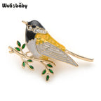 PENDRA Oriole Melody Enamel Oriole Bird Brooch