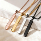 PENDRA Rectangle Bar Pendant Necklace