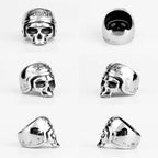 PENDRA Rider Life Skull Steel Ring