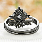 PENDRA Pear Cut Stackable Ring