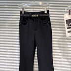 PENDRA Micro Flared Velvet Pants