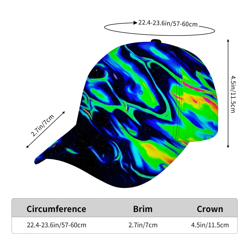 PENDRA Cosmic Nebula Graffiti Baseball Cap