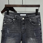 PENDRA Knee Length Black Jeans