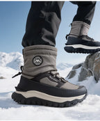 -30c Winter Waterproof Non-slip Cotton  Thick-soled Cold-proof High-top Men's Mountaineering Outdoor Thickened Warm Snow Boots
