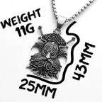 Viking Pirates Crow Men Necklaces Stainless Steel Pendant Chain Women Punk Fashion Jewelry New In Accessories Gifts Wholesale