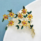PENDRA Banquetflora Crystal Flower Brooch