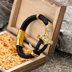 PENDRA Thor Hammer Classic Leather Bracelet
