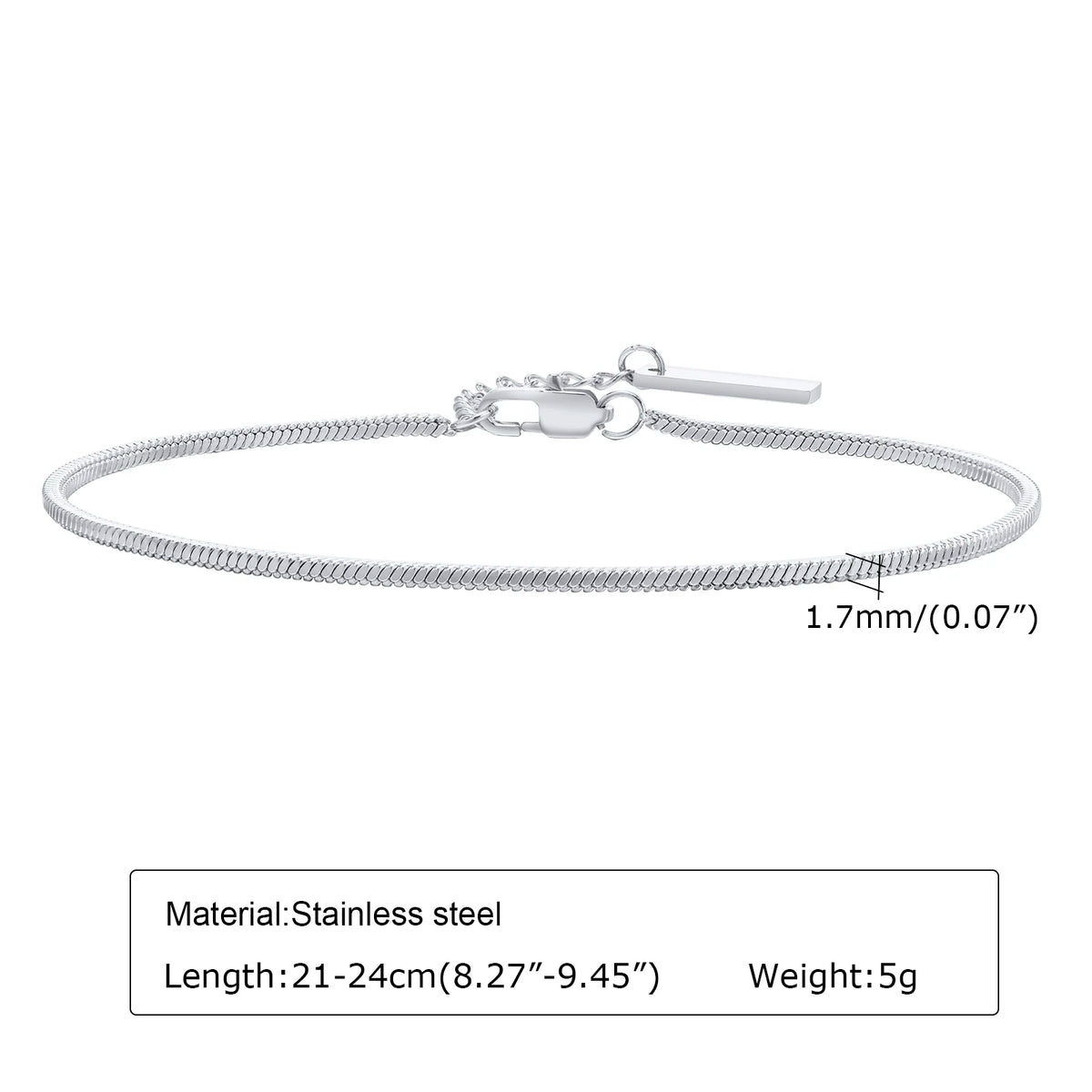PENDRA Square Snake Bracelet