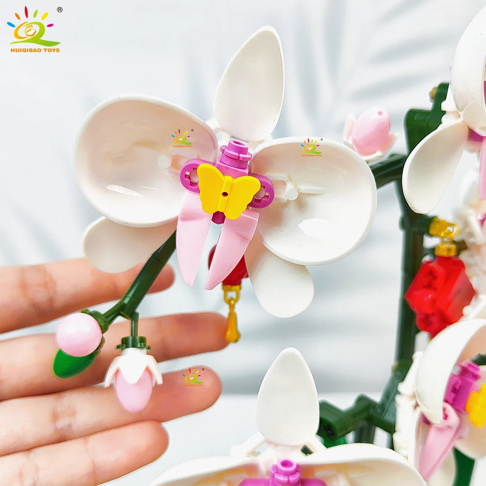 PENDRA Orchid Potted Floral Building Set