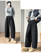 PENDRA Wide Leg Waist Straight Pants