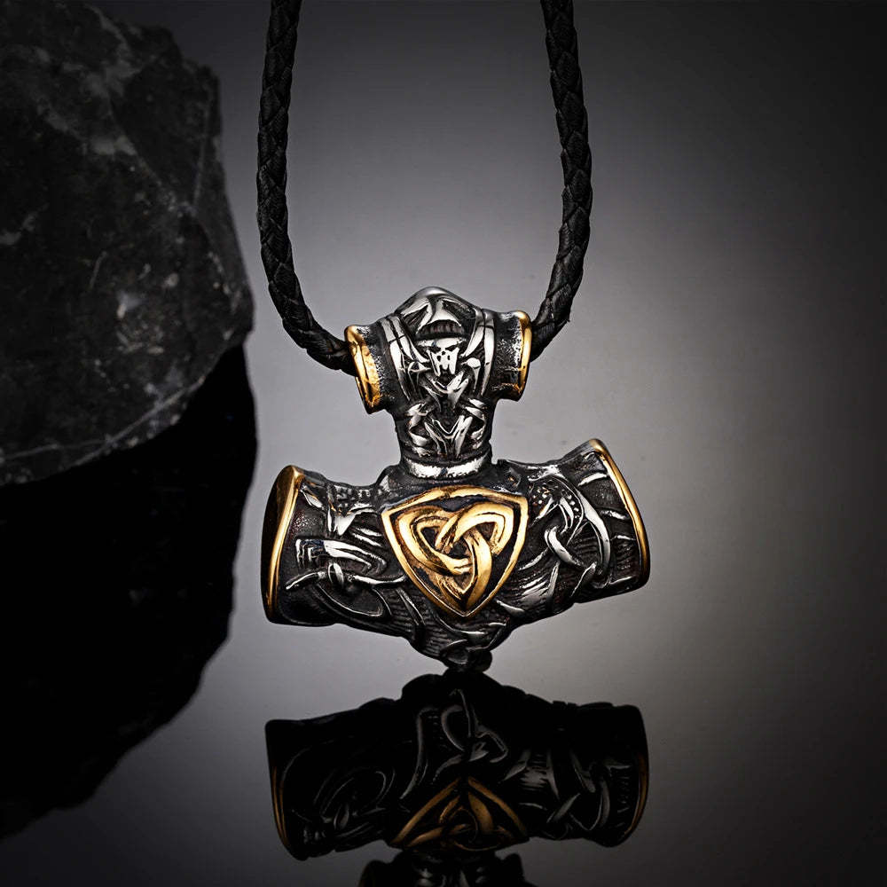 PENDRA Rune Norse Vegvisir Necklace