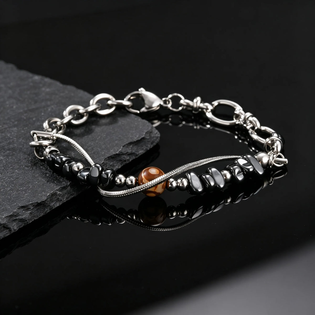 PENDRA Hematite Beads Bracelet