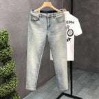 PENDRA Denim Washed Fit Trousers