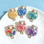 PENDRA Meadow Rhinestone Sheep Brooch
