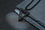 PENDRA Triangle Black Pendant Necklace