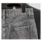 PENDRA Denim Washed Straight Jeans