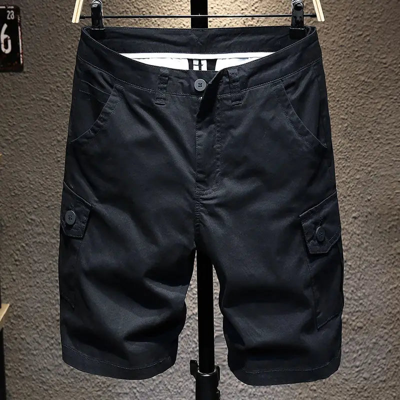 PENDRA Short Slim White Solid Color Cowboy Cotton Denim Jeans