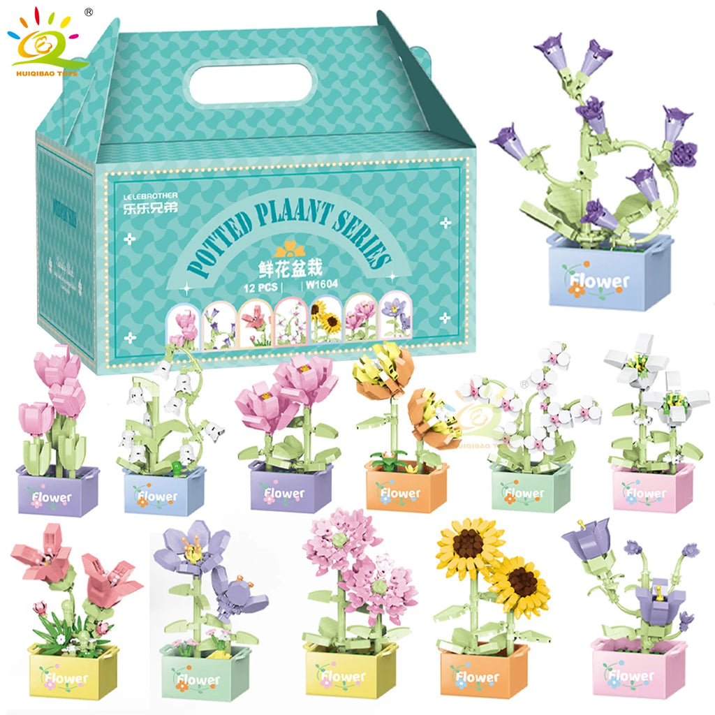 PENDRA Succulent Potted Floral Building Set