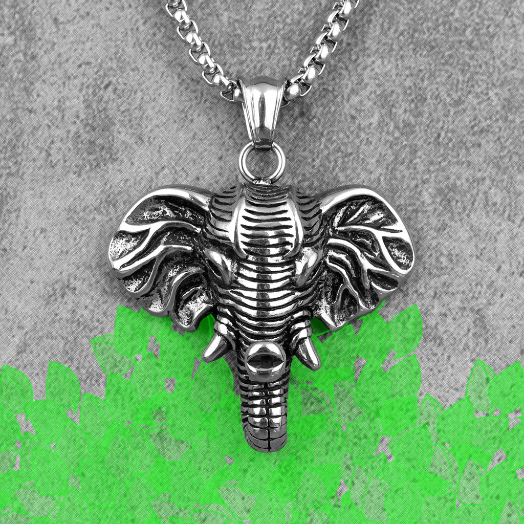PENDRA Elephant Animal Boyfriend Steel Necklace