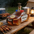 Novelty Police Car Liquor Decanter Crown Stopper Whiskey Dispenser for Bar Collectors