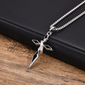 PENDRA Cross Circle Pendant Necklace