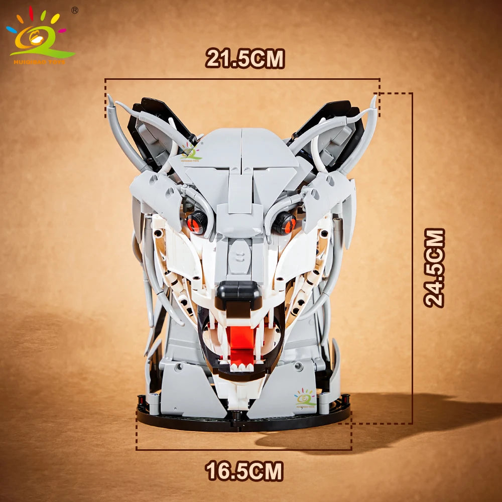 PENDRA Wolf Deer Eagle Head Necklace