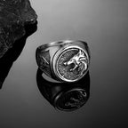 PENDRA Wolf Rune Ring